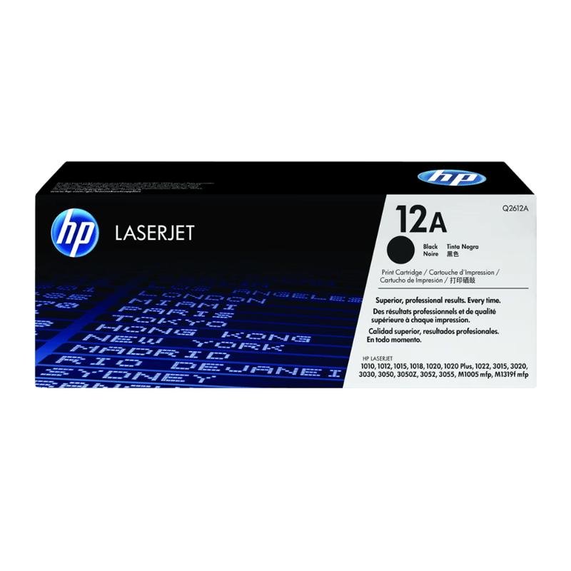 Cartucho de Toner HP 12A Negro Laser Original